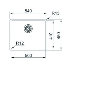Franke Edelstahlbecken BXM 210/110-50 Anthrazit Handbedienung